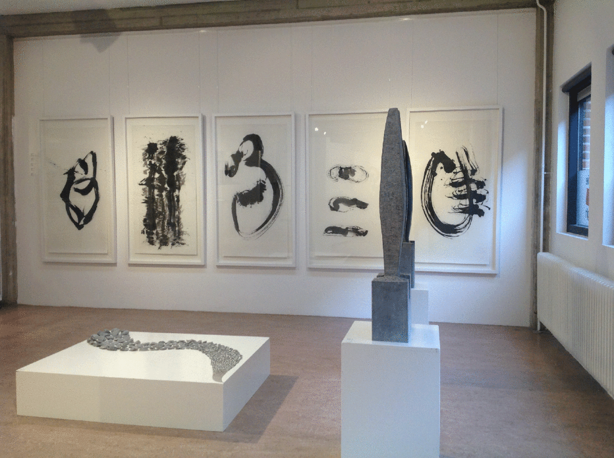 'Ontstaan' met DIEP, de Ploegh Amersfoort 2018 met werk van Jan Hinfelaar op voorgrond